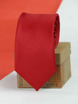 Red Geometric Necktie