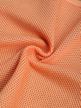 Peach Solid Knitted Pocket Square