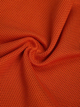 Orange Solid Knitted Pocket Square