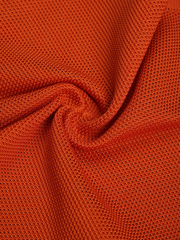 Orange Solid Knitted Pocket Square