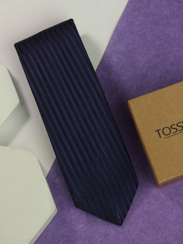 Purple Stripe Necktie