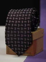 Purple Paisley Necktie