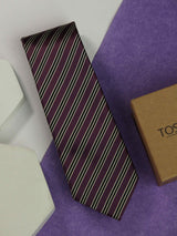 Purple Stripe Necktie