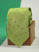 Green Anchor Woven Necktie