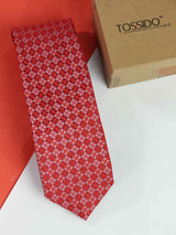 Red Check Woven Necktie