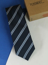 Blue Stripe Woven Necktie