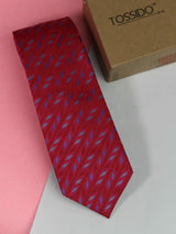Pink Stripe Woven Necktie