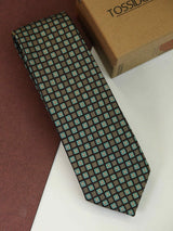 Multicolor Geometric Woven Necktie