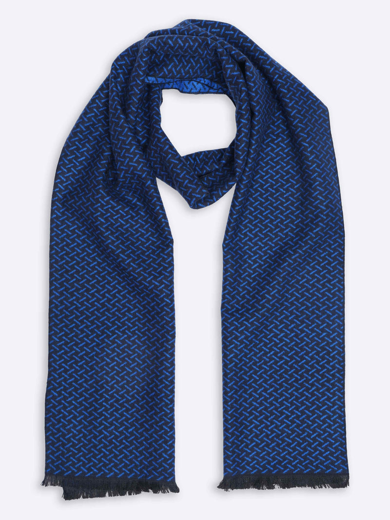 Blue Geometric Muffler