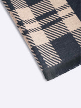 Beige & Black Check Muffler