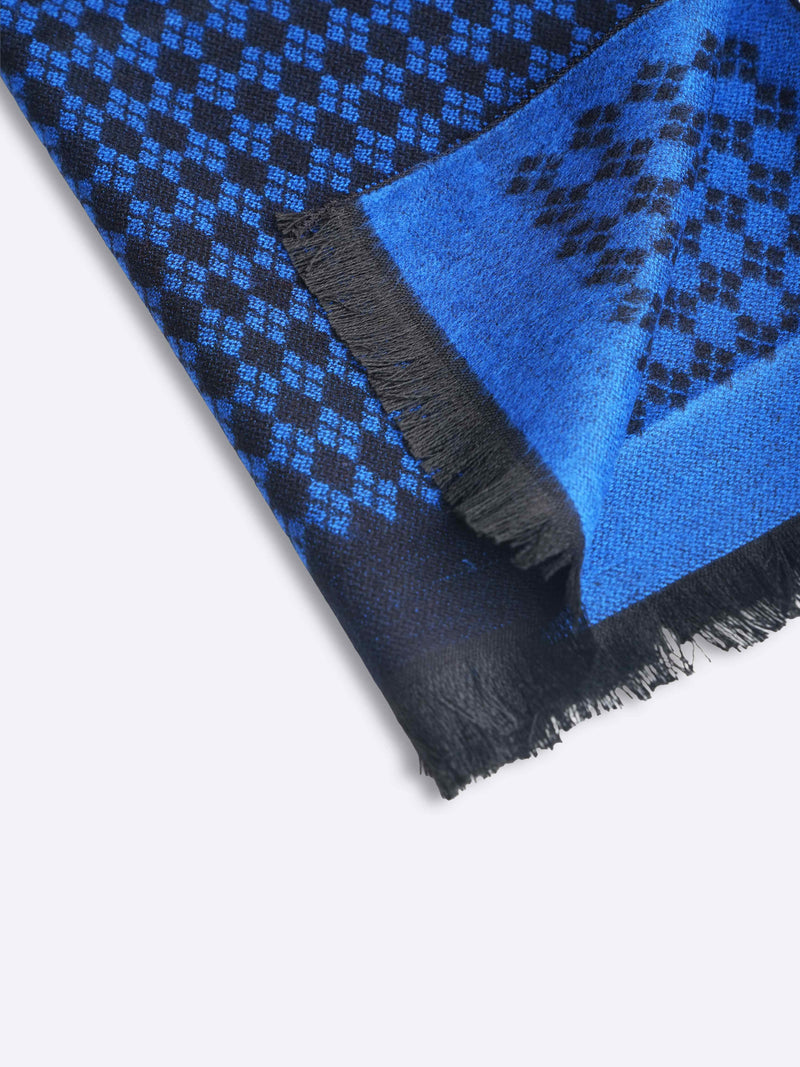 Blue Geometric Muffler