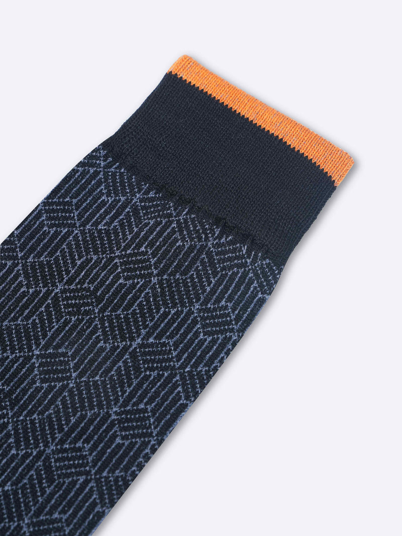 Navy Blue Geometric Dimension