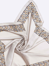 Beige Geometric Neckerchief