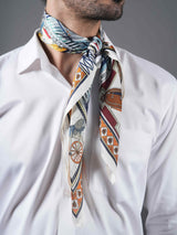 Blue City Print Neckerchief