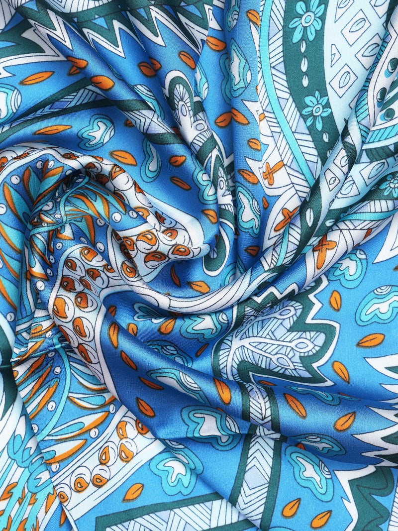 Blue Paisley Neckerchief