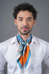 Blue Paisley Neckerchief