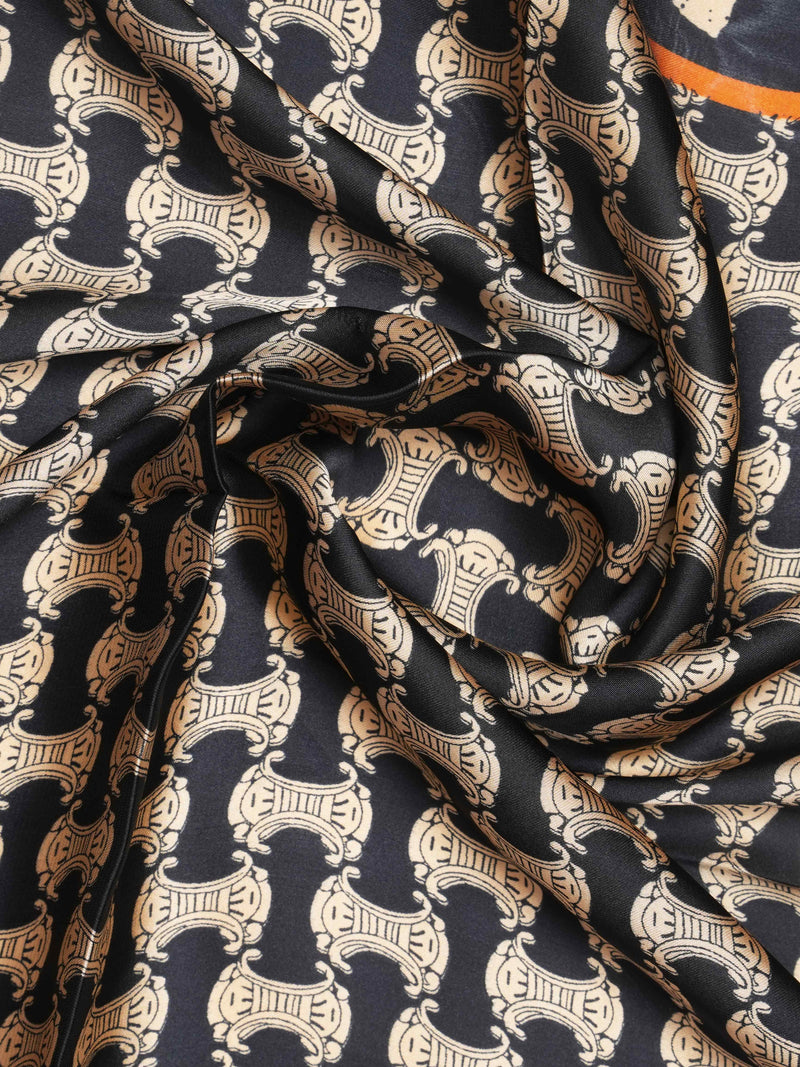 Black Horse Print Neckerchief