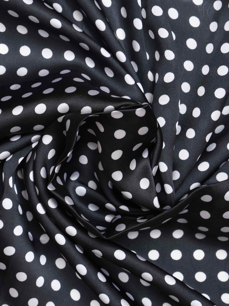 Black Polka Neckerchief