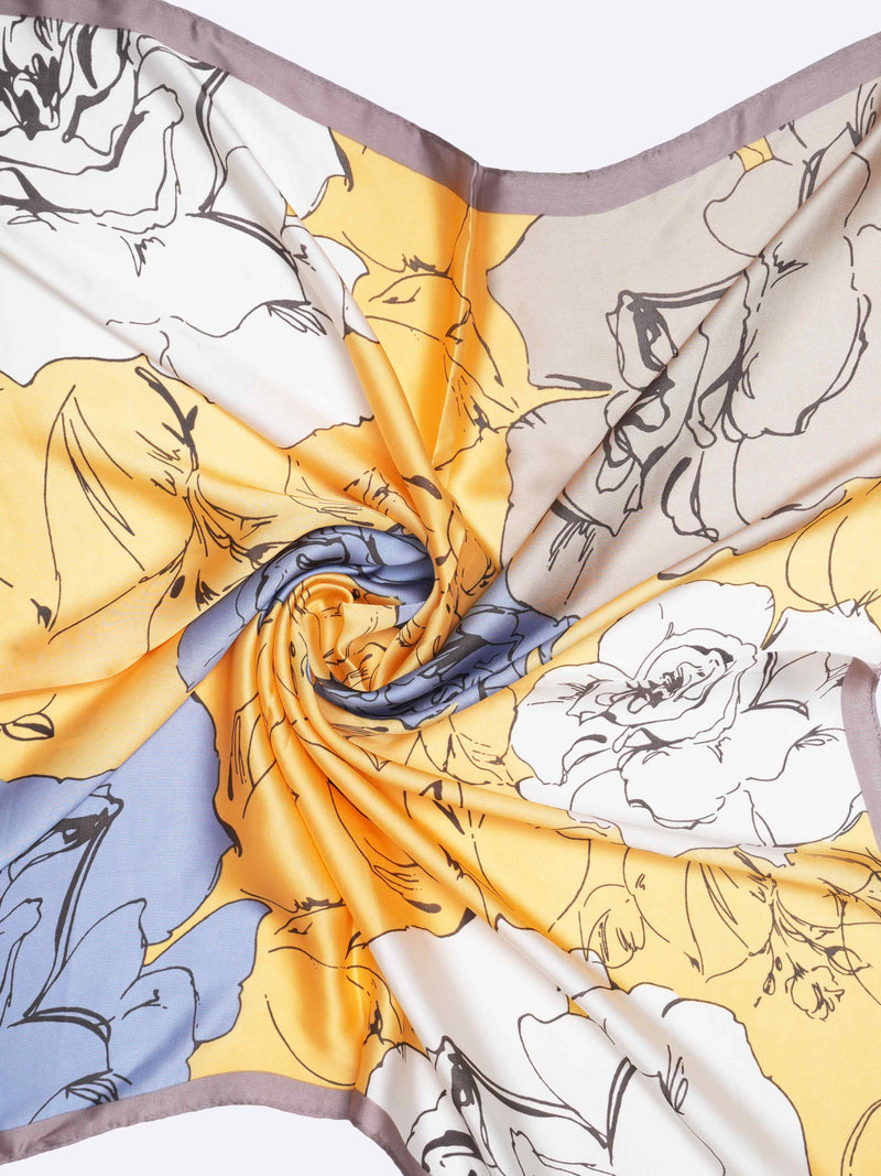 Yellow Floral Neckerchief