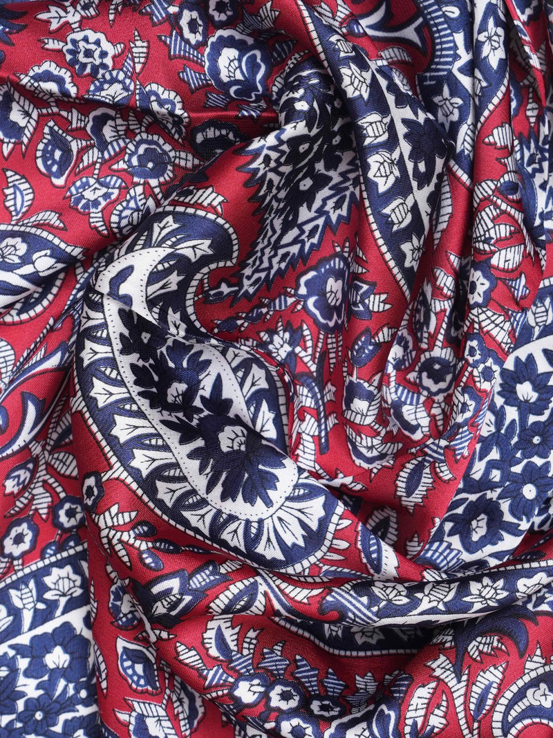 Maroon Paisley Neckerchief