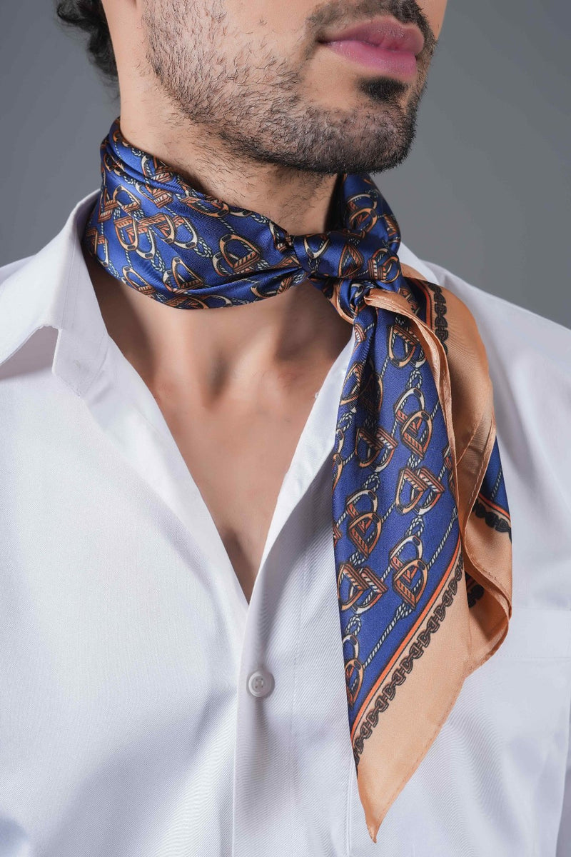 Blue Novelty Neckerchief