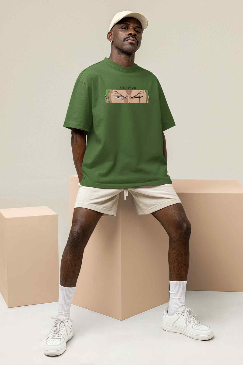 Cutting Through Chaos: Roronoa Zoro Oversized Tee