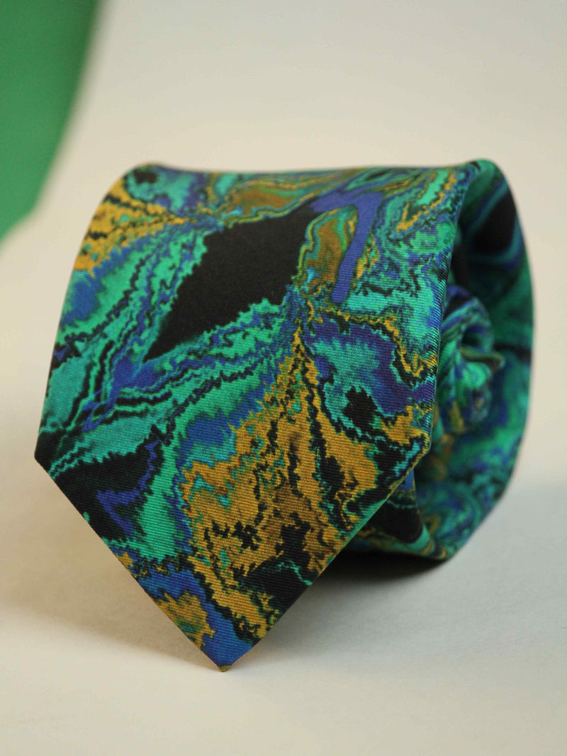 Multicolor Abstract Printed Necktie
