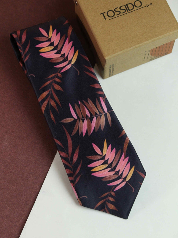Multicolor Floral Printed Necktie