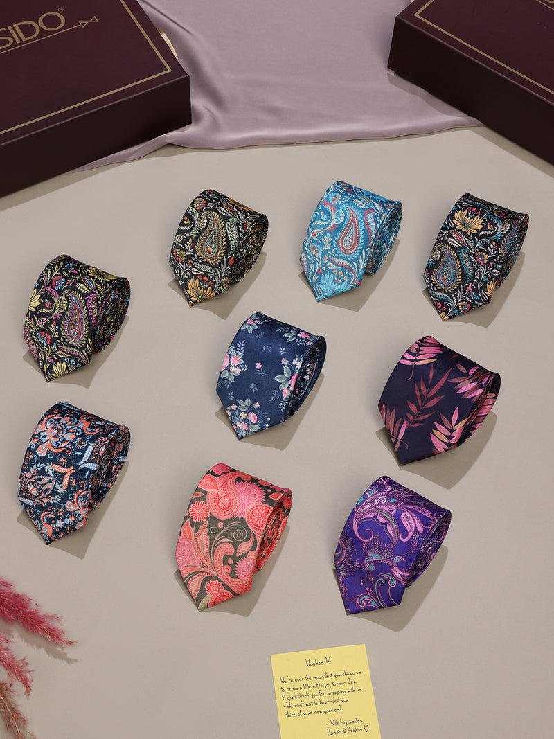 Printed Tie Set – Pack of 9