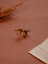 Gold Dragonfly Adjustable Ring