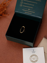 Gold Open Oval Adjustable Ring