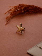 Gold Starfish Adjustable Ring
