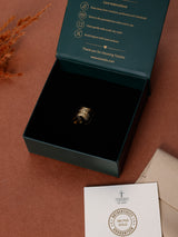 Gold Crisscross Band Adjustable Ring