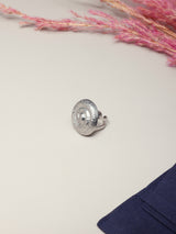 Silver Spiral Dome Adjustable Ring