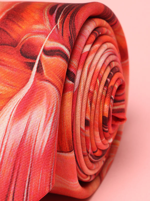 Abstract Printed Silk Tie