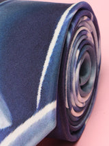 Blue Abstract Printed Silk Tie