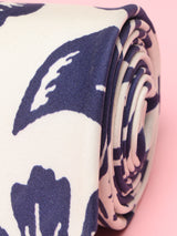 White Floral Printed Silk Tie (Slight Defected)