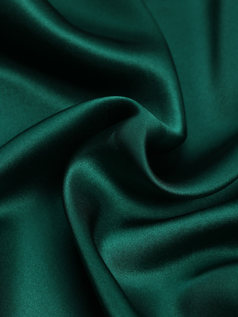 Jungle Green Solid Silk Pocket Square