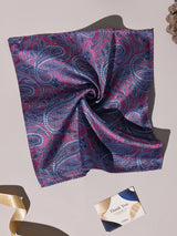 Pink & Blue Paisley Performance Silk™ Pocket Square