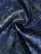 Blue & Sage Paisley Performance Silk™ Pocket Square