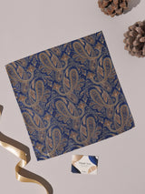 Navy & Gold Paisley Performance Silk™ Pocket Square