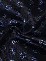 Navy Mini Paisley Performance Silk™ Pocket Square