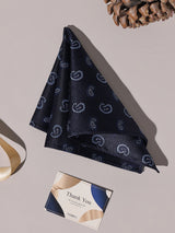 Navy Mini Paisley Performance Silk™ Pocket Square