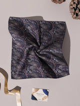 Grey & Brown Paisley Performance Silk™ Pocket Square