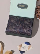 Grey & Brown Paisley Performance Silk™ Pocket Square