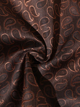 Brown Paisley Performance Silk™ Pocket Square