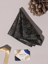 Black Floral Performance Silk™ Pocket Square