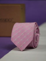 Pink Floral Skinny Necktie