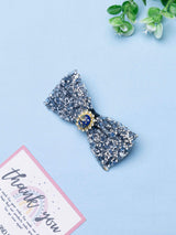 Royal Blue Cameo Crystal Bowtie