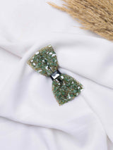 Emerald Crystal Gemstone Bowtie